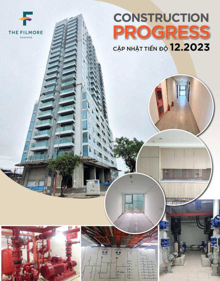 Tiến độ dự án Căn hộ Filmore Đà Nẵng tháng 12/2023