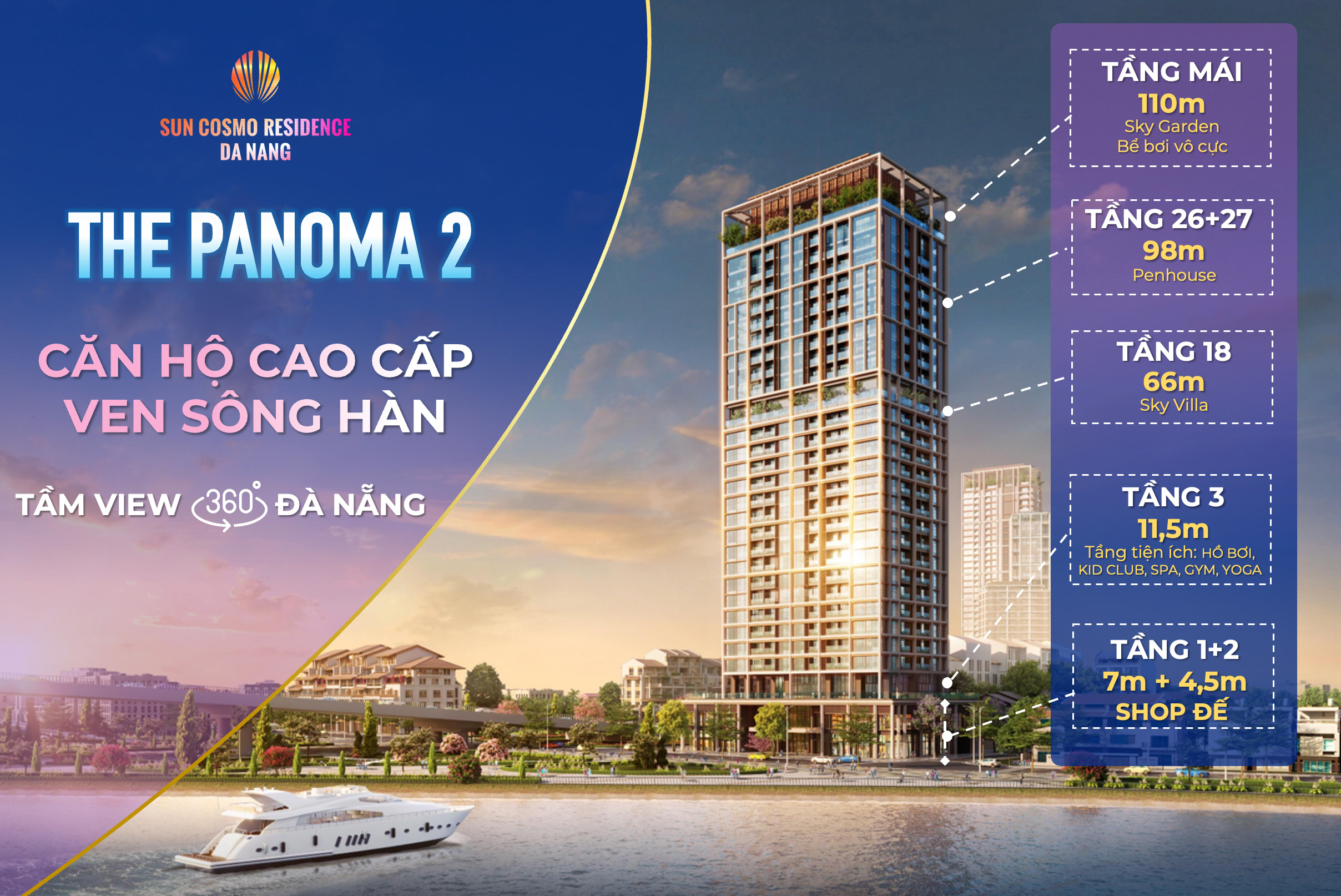 Căn hộ Sun Cosmo Đà Nẵng - Tòa panorama 2